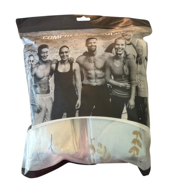 Compression Socks 15-20mmHG 6 Pairs Floral Flowers Multicolor Size L/XL - Picture 4 of 4